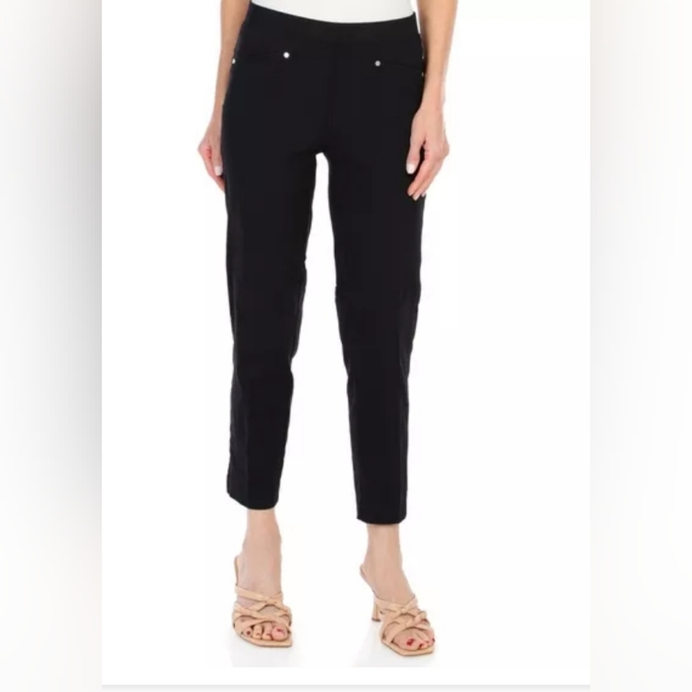 Zac and Rachel Millennium Material Pull-On Ankle pants with tummy control